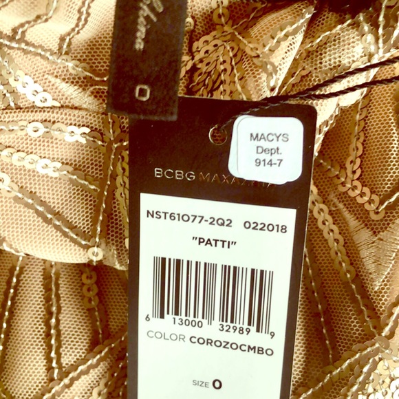 BCBGMAXAZRIA PATTI EMBROIDERED GOWN DRESS - Picture 8 of 8